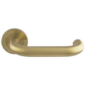 Picture of Rosso Tecnica Maggiore Door Handle in PVD Satin Brass Finish - RT030PVDSB