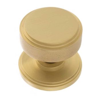 Picture of Harrison Satin Brass Knurled Mortice Knob - MH450KSMKSB