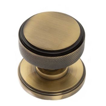 Picture of Harrison Antique Brass Knurled Mortice Knob - MH450KSMKAB