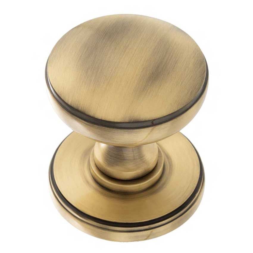 Picture of Edison Antique Brass Domed Mortice Knob - MH400DMKAB