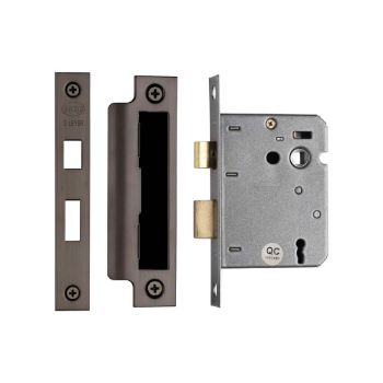 Matt bronze 3 lever sash lock