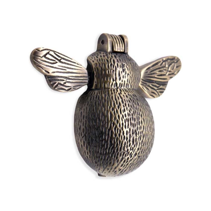 Picture of Bumble Bee Door Knocker In Antique Brass - SB4111ANT