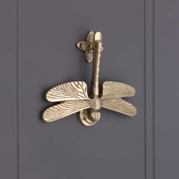 Picture of Dragonfly Door Knocker In Polished Brass - SB4108PB