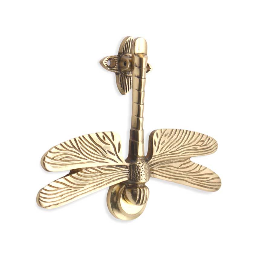 Picture of Dragonfly Door Knocker In Polished Brass - SB4108PB