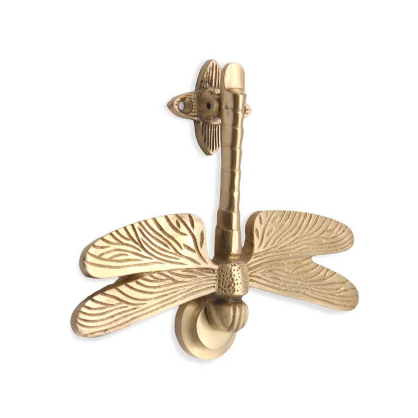 Picture of Dragonfly Door Knocker In Satin Brass - SB4108SB