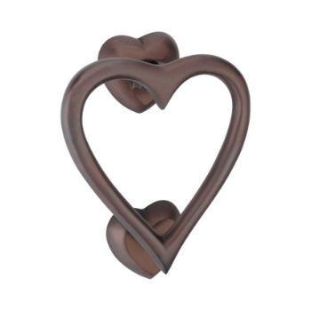 Picture of Heart Door Knocker In Aged Bronze - SB4110ABZ