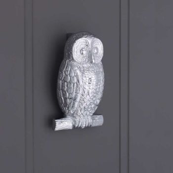 Picture of Owl Door Knocker In Polished Chrome - SB4109PC