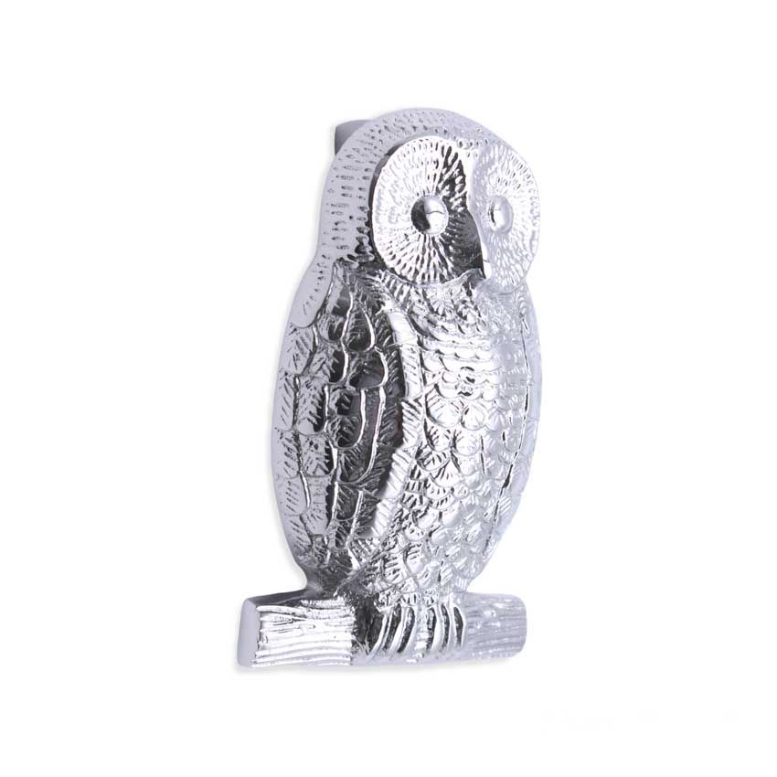 Picture of Owl Door Knocker In Polished Chrome - SB4109PC