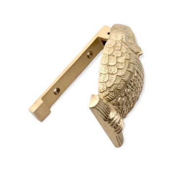 Picture of Owl Door Knocker In Satin Brass - SB4109SB