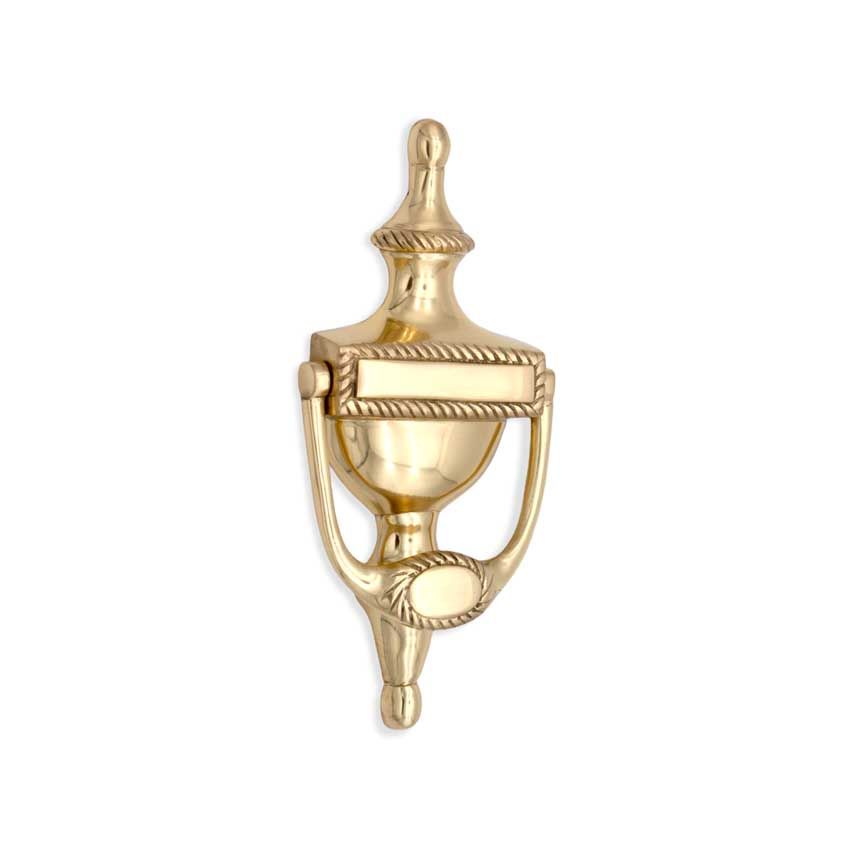 Picture of Georgian Door Knocker In Polished Brass - SB4105PB