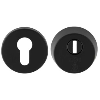 Picture of 2 Star Security Escutcheon Set in Matt Black - AEB1750MB