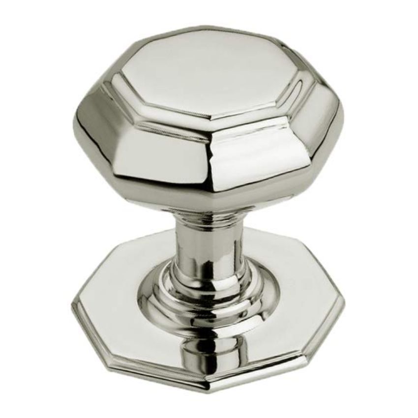 Picture of Large Octagonal Centre Door Knob In Polished Nickel - SB2201PN