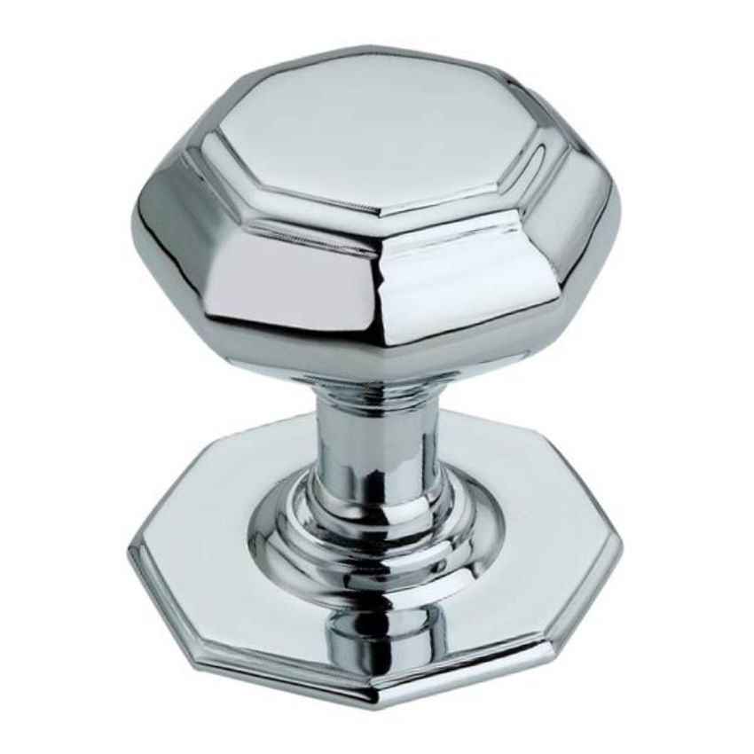 Picture of Large Octagonal Centre Door Knob In Polished Chrome - SB2201PC