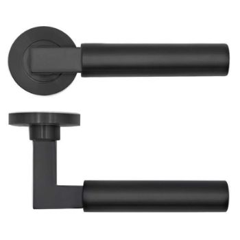 Picture of Rosso Tecnica Garda PVD Black Door Handles - Rt050-PVDBLK