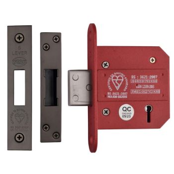 Picture of 5-Lever Key Deadlock (BS certified) - Dark Bronze - YKDLBS52N-MB