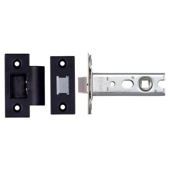 Heavy sprung quality tubular latch In Powder-Coat Black