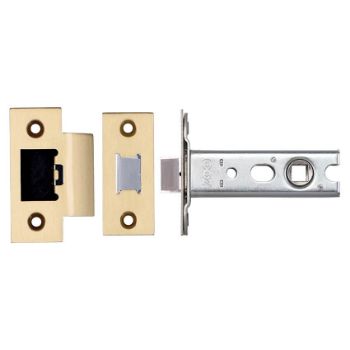 Heavy sprung quality tubular latch In Satin Brass