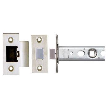 Heavy sprung quality tubular latch In Satin Stainless Steel