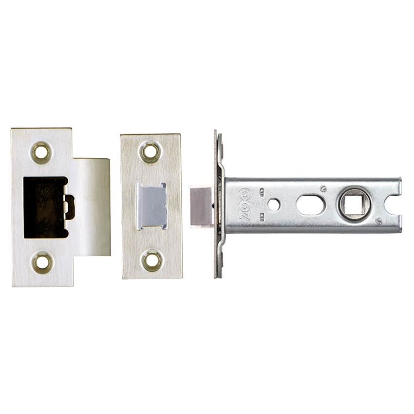 Heavy sprung quality tubular latch In Satin Stainless Steel