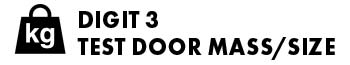 Door size grading