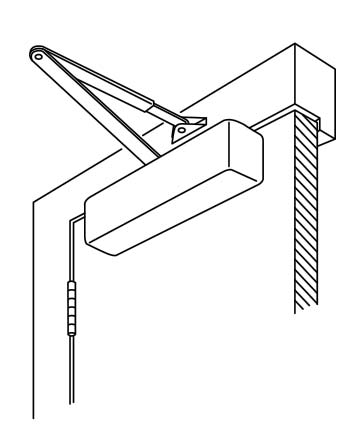 Figure 1 door closer mount